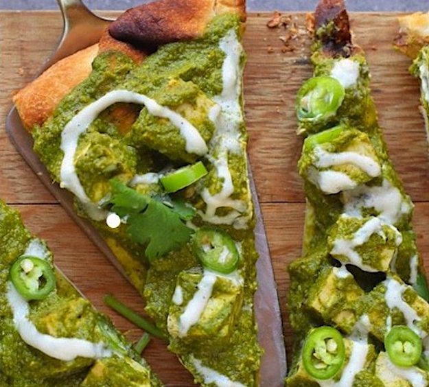 Palak Paneer Pizza Palak Paneer Pizza